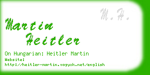 martin heitler business card